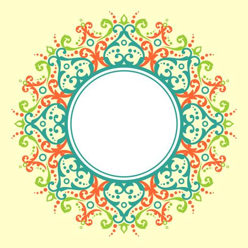 Circle Border Modern Victorian Vector