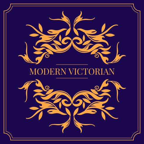 Modern Victorian Frame Vector