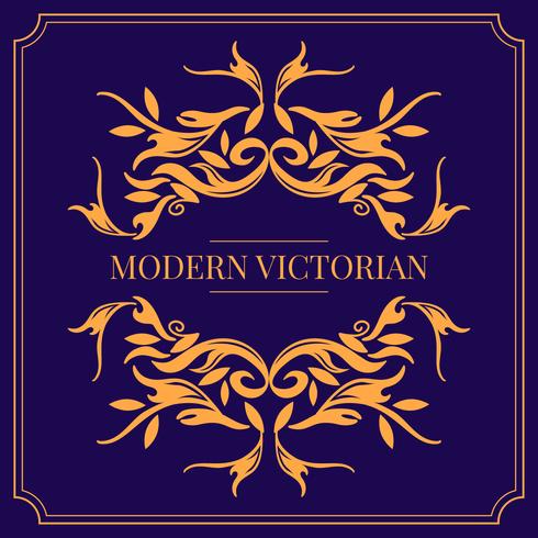 Modern Victorian Frame Vector