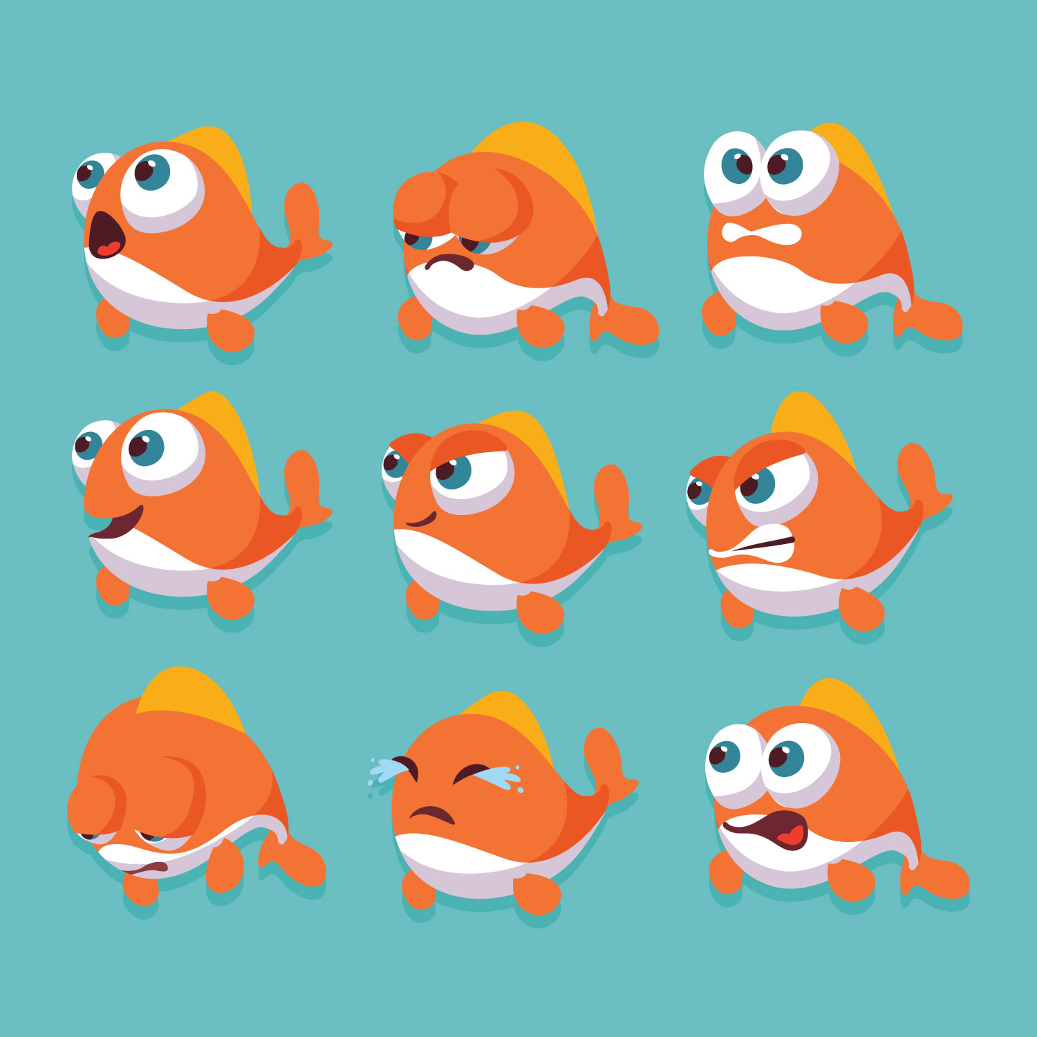 Download Cartoon Fish - Download Free Vectors, Clipart Graphics ...