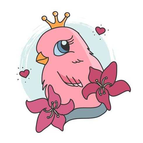 Vector de tatuaje de pájaro