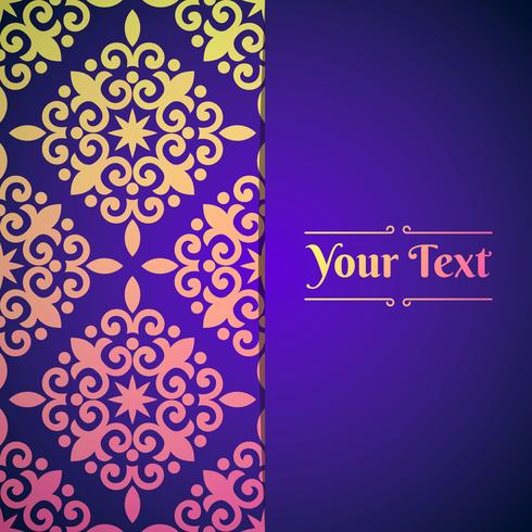 Elegant Background With Lace Ornament And Place For Text vector