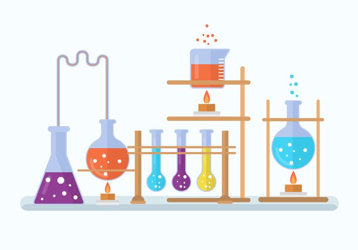 Ilustración de Vector de laboratorio de química
