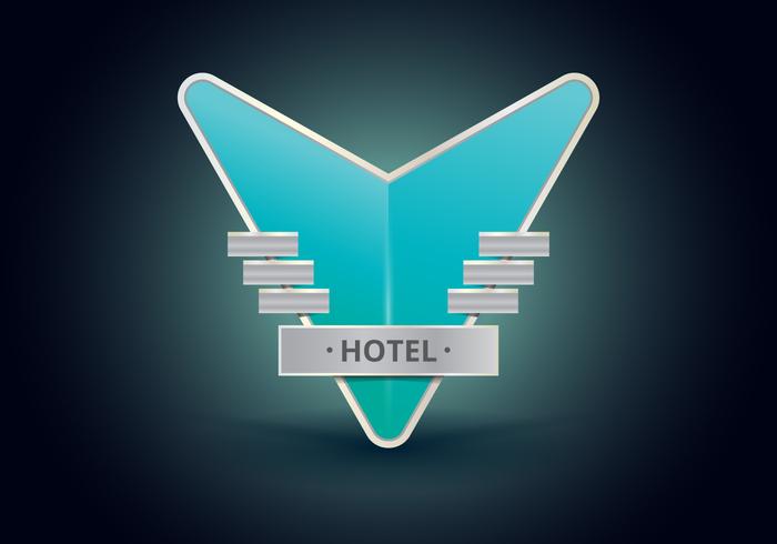 Vintage Hotel Signs. Retro Vintage Hotel Sign. 224429 Vector Art at