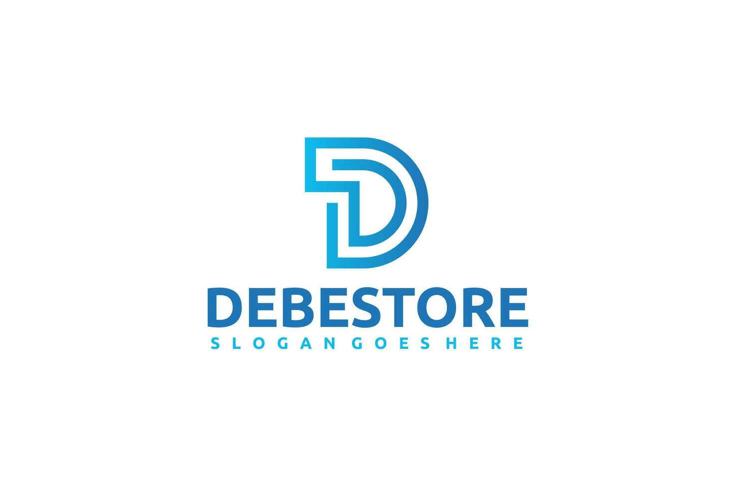 D Logotipo vector