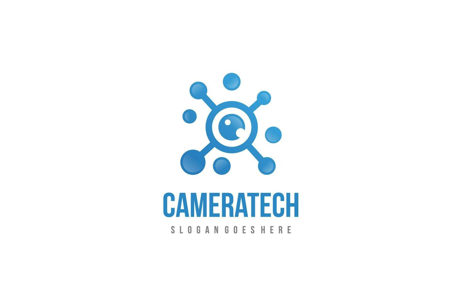 Logotipo de la cámara Tech vector