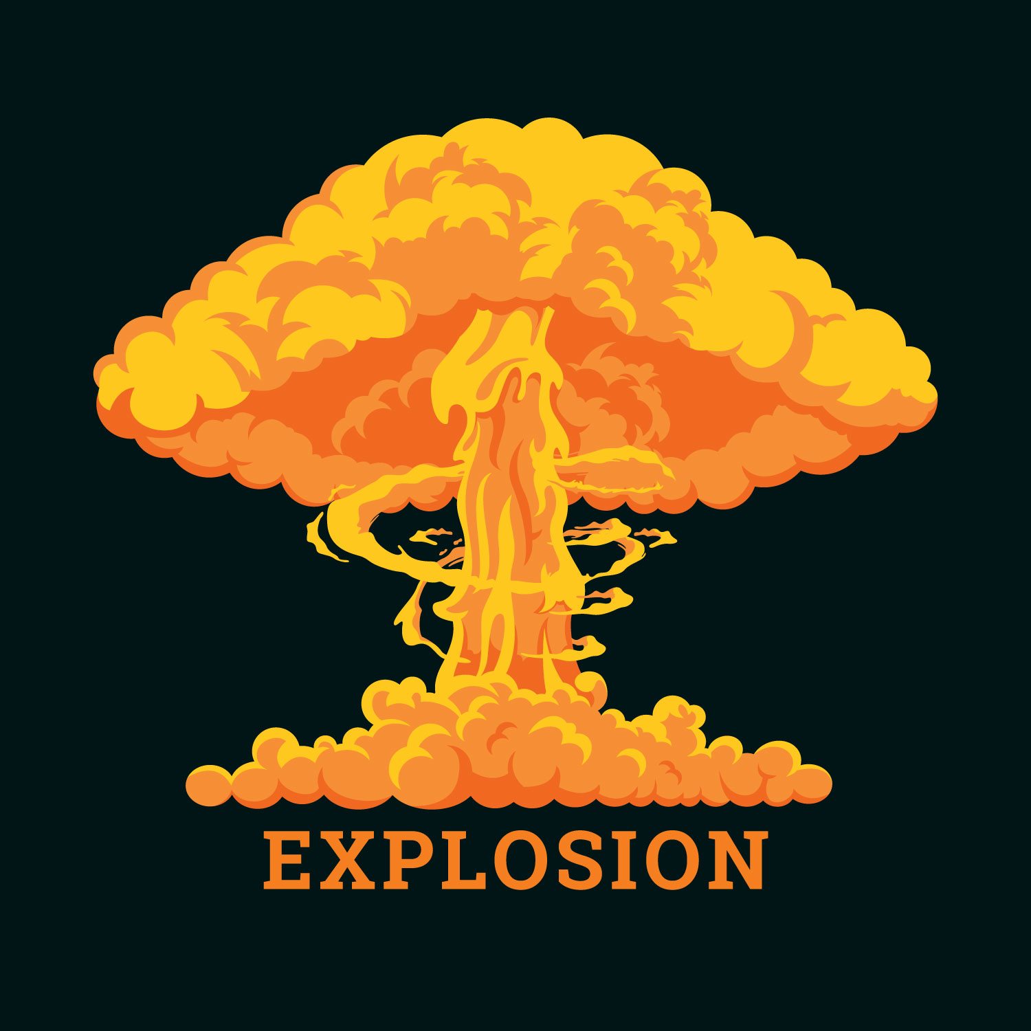 Nuclear Explosion 225082 Vector Art at Vecteezy