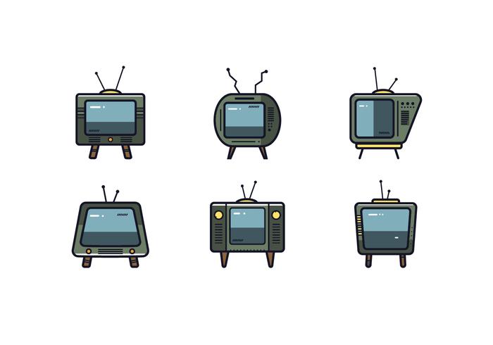 Retro Television Set Vector