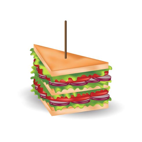 Realistic Fast Food vector