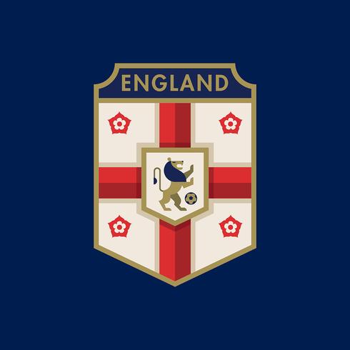 Insignias de fútbol de la Copa Mundial de Inglaterra vector