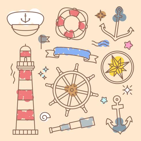 Unique Nautical Elements Vectors