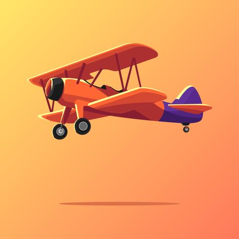 Biplane Vector