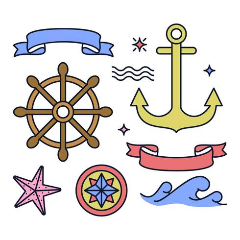 Unique Nautical Elements Vectors