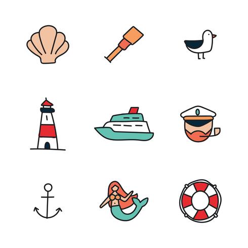 Nautical Icons vector