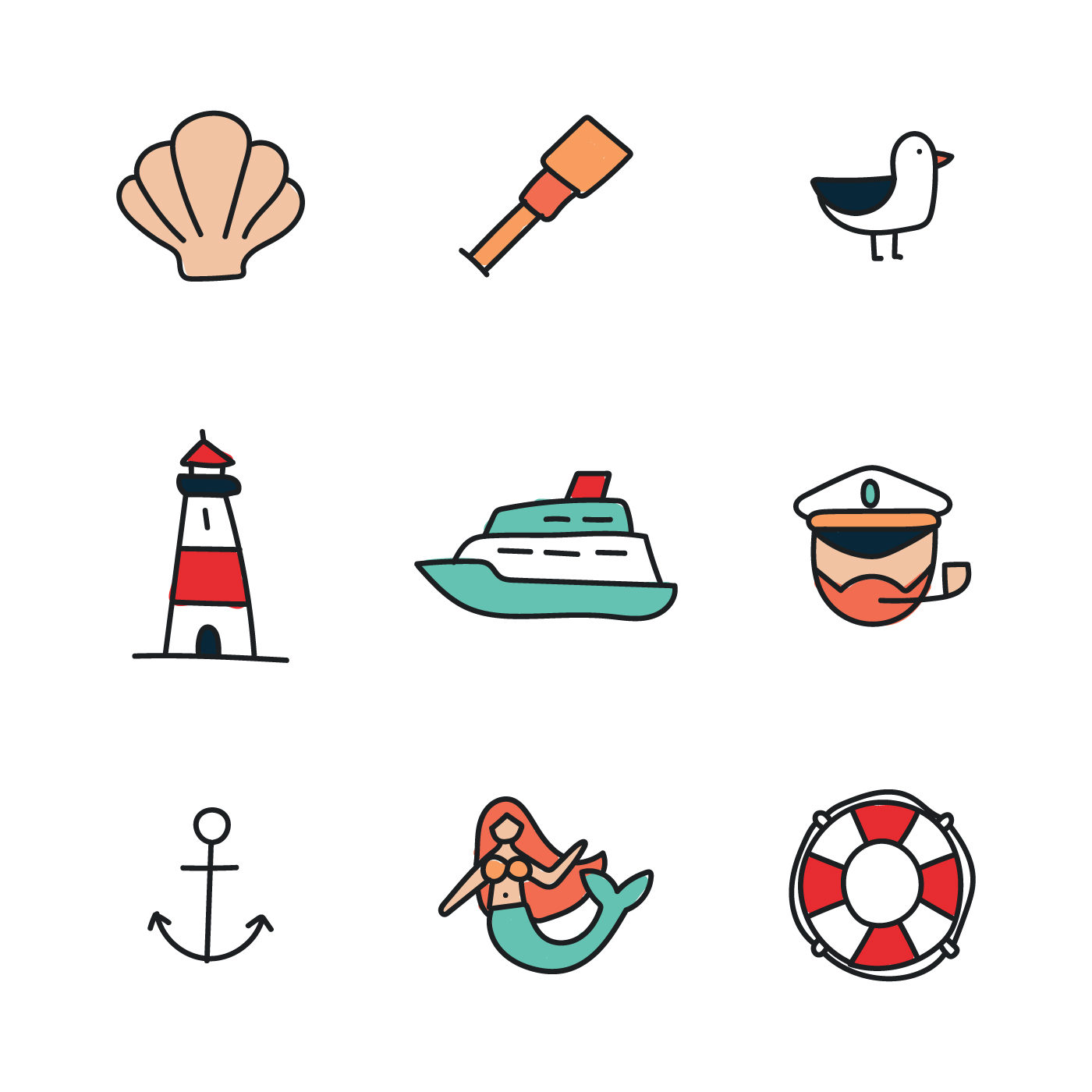 Nautical Icons - Download Free Vectors, Clipart Graphics & Vector Art