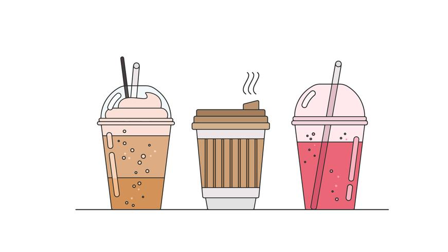 Fast Drinks Vector