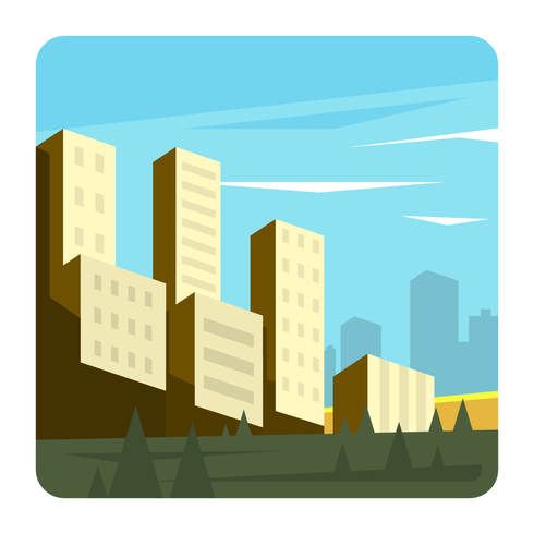 Paisaje urbano vector