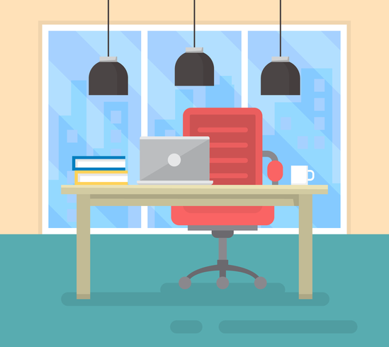 Office Desk vector