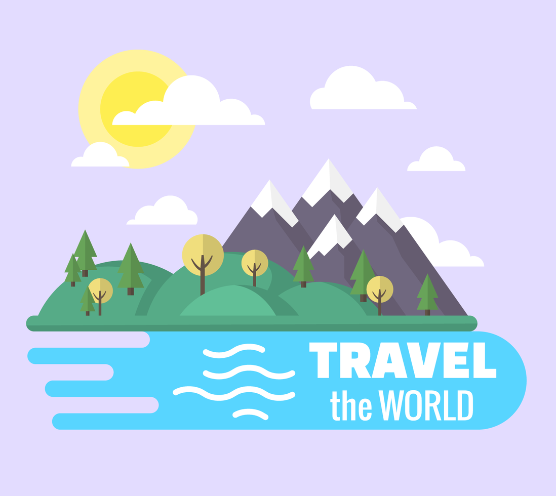 Landscape Illustration 225346 Vector Art at Vecteezy