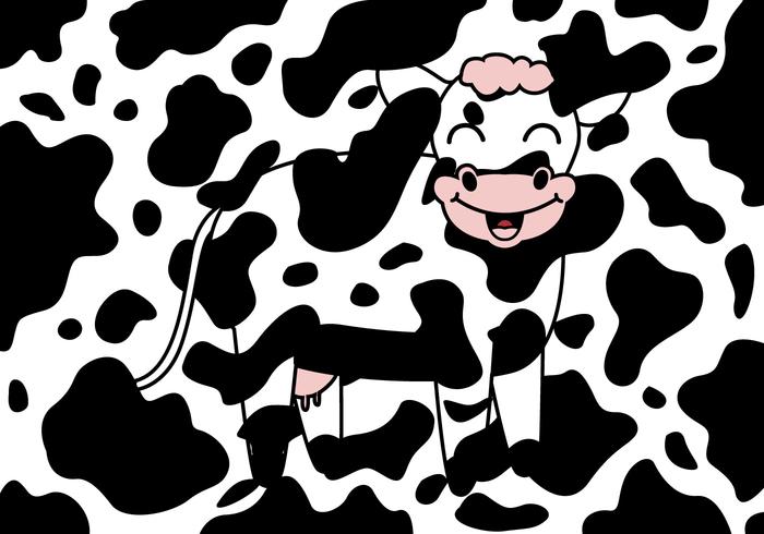 Vector de impresión de vaca