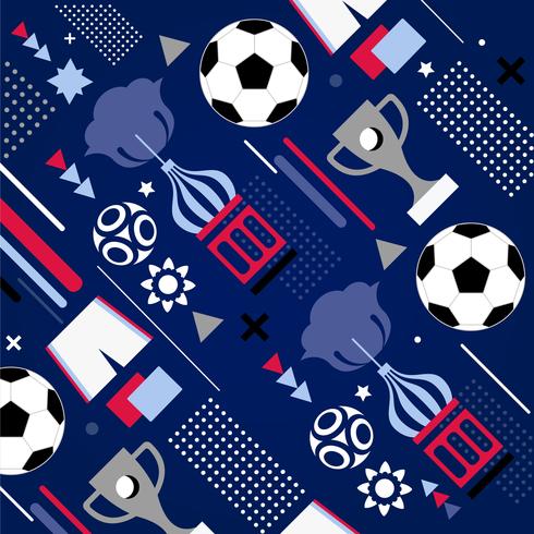 Vector Soccer World Cup Pattern Background