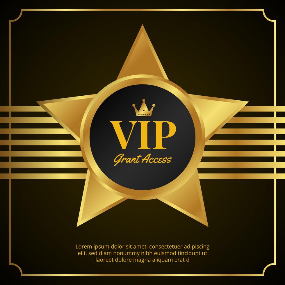 VIP Pass Card Design 225440 Vector Art at Vecteezy