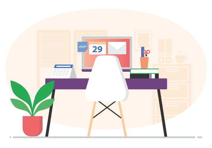 Vector Office Room Illustration