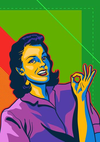 Vector moderno del arte pop