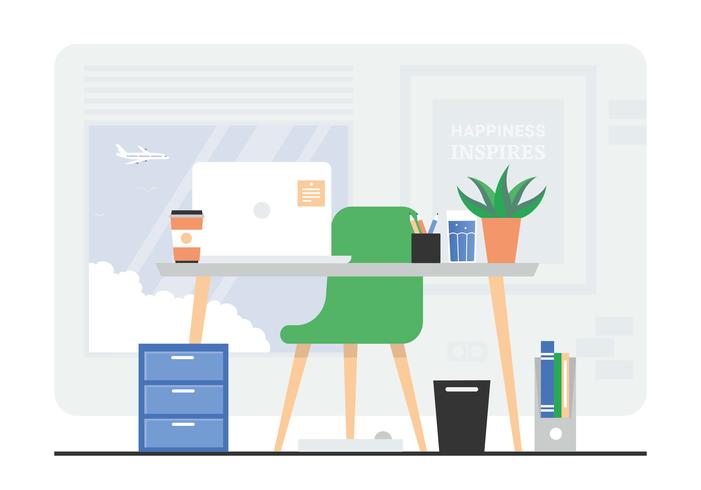 Vector Office Room Illustration