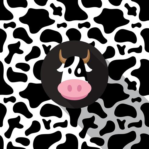 Fondo de impresión de vaca vector