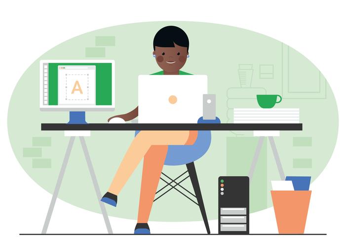 Vector Office Room Illustration