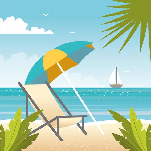 Vector Beautiful Summer Illustration