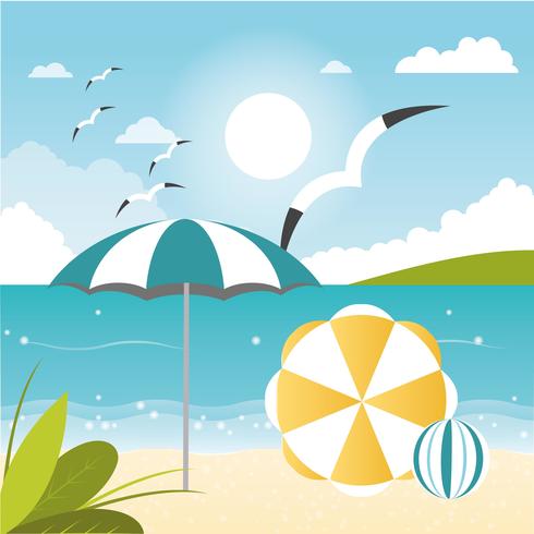 Vector Beautiful Summer Illustration