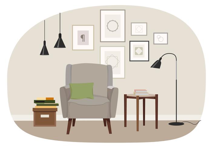 Vector Living Room Illustration