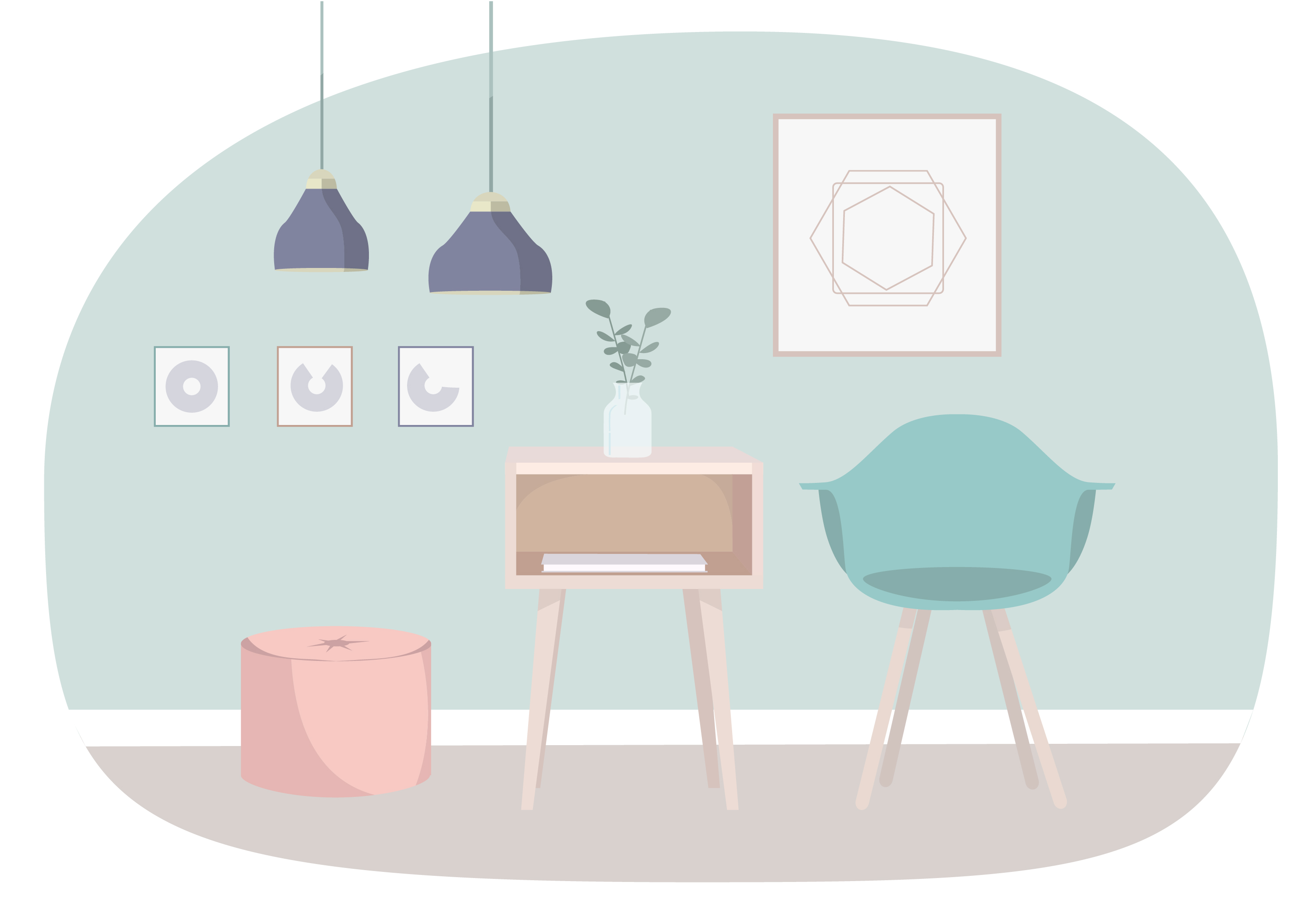 Download Vector Living Room Illustration 225511 - Download Free ...