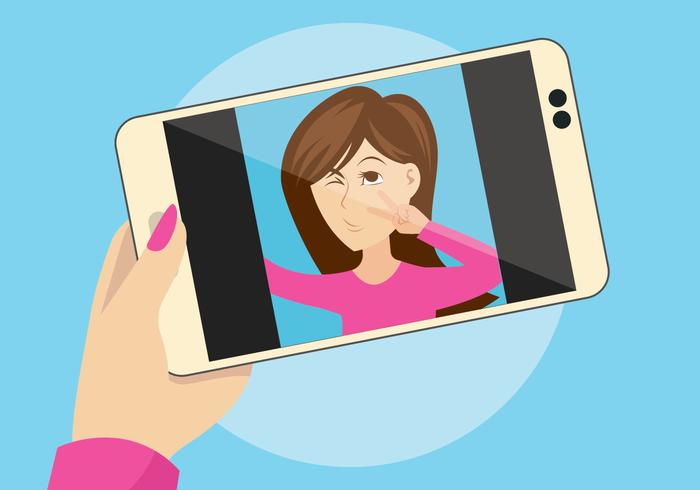 Selfie Vector Illustration