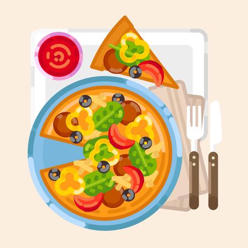 Vector Pizza Illustration