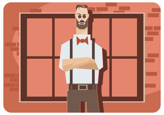 Hipster Men Vector