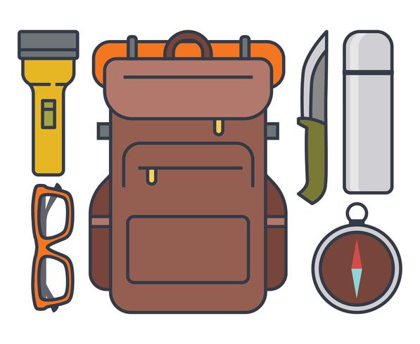 Camping Equipment vector