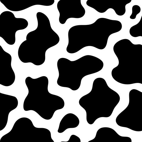 Patrón sin fisuras de impresión de vaca vector