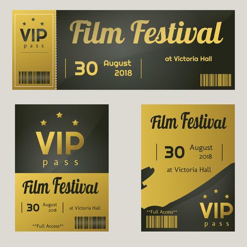 VIP Access Template Vector Pack