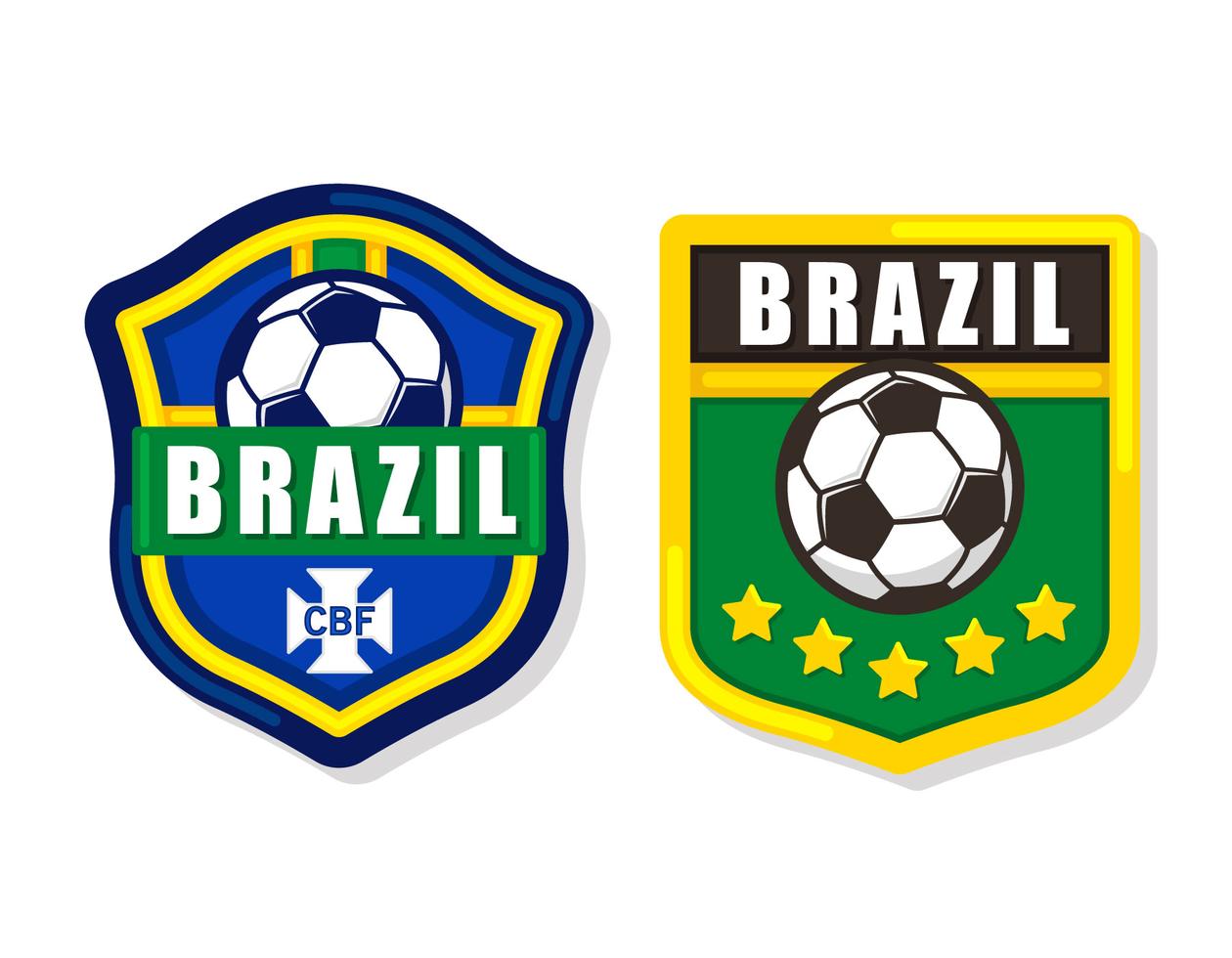 Brazil Soccer Football Team Logo Vectors SVG vektor patch, laser cut, team  gifts, cnc files, vinyl stickers, wall sticker, silhouette