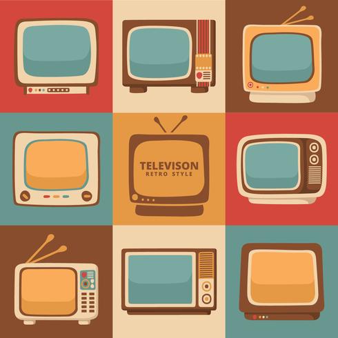 Retro Television Vector Art At Vecteezy