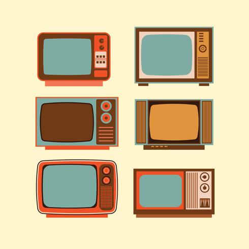 Old Television Set vector