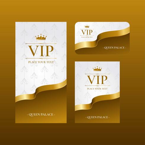 vip pass template vector