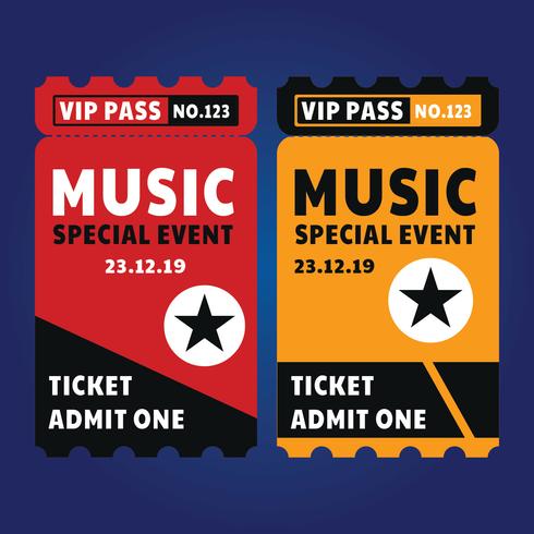 VIP Ticket Template vector