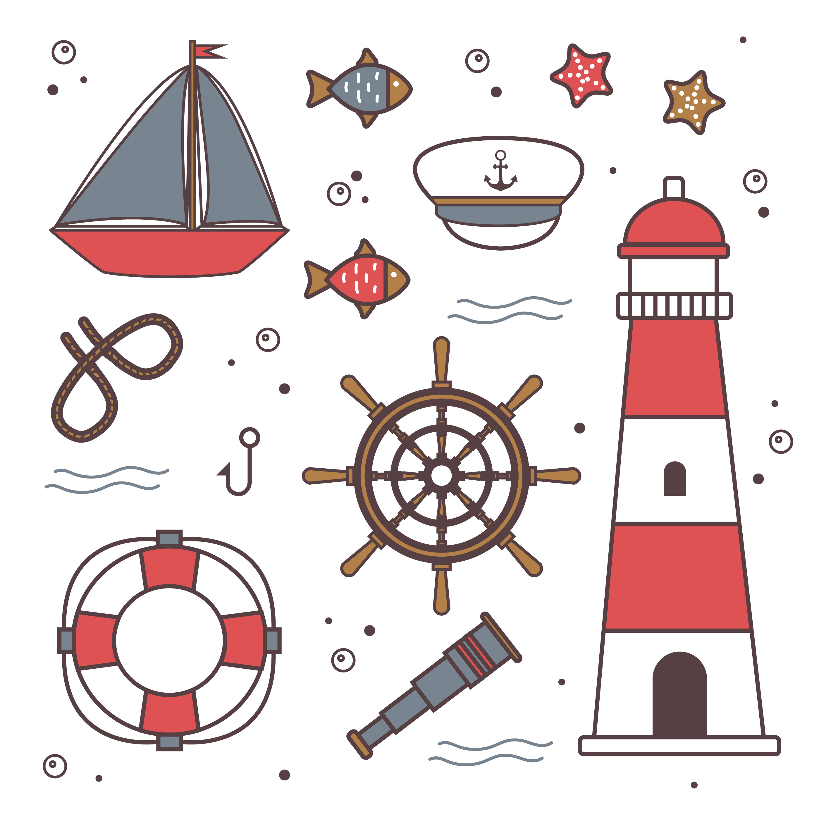 Download Nautical Element Vector 226180 - Download Free Vectors, Clipart Graphics & Vector Art