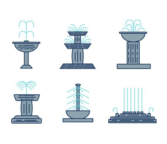 Fountain Vector Set