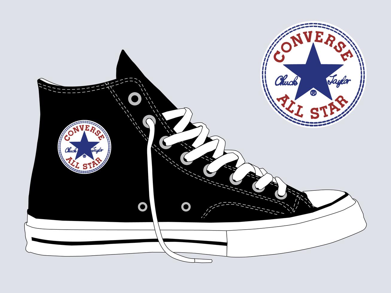 Converse Chuck Taylor All Star Vector Template 226304 - Download Free ...