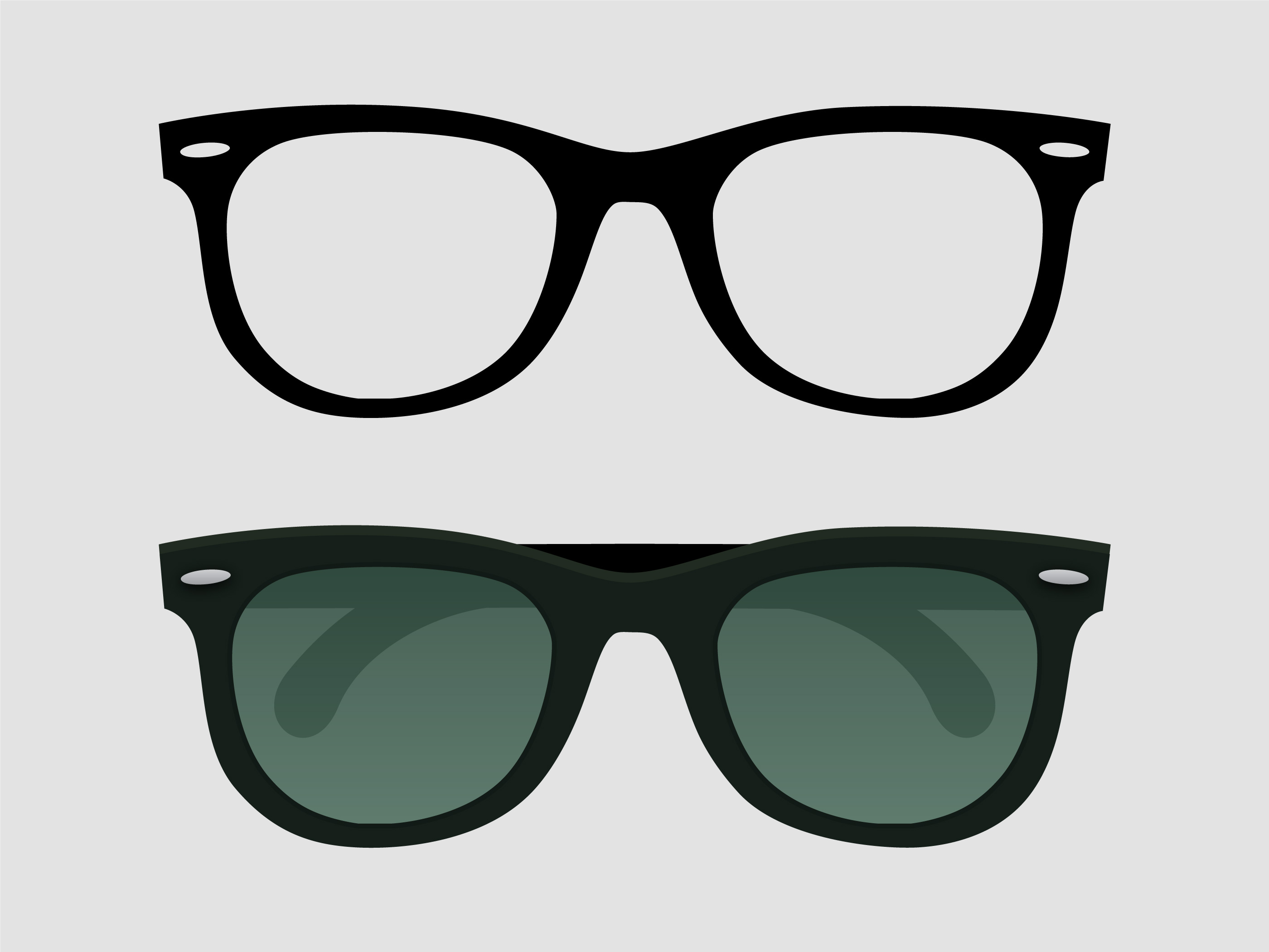 Arriba 84+ imagen ray ban vector